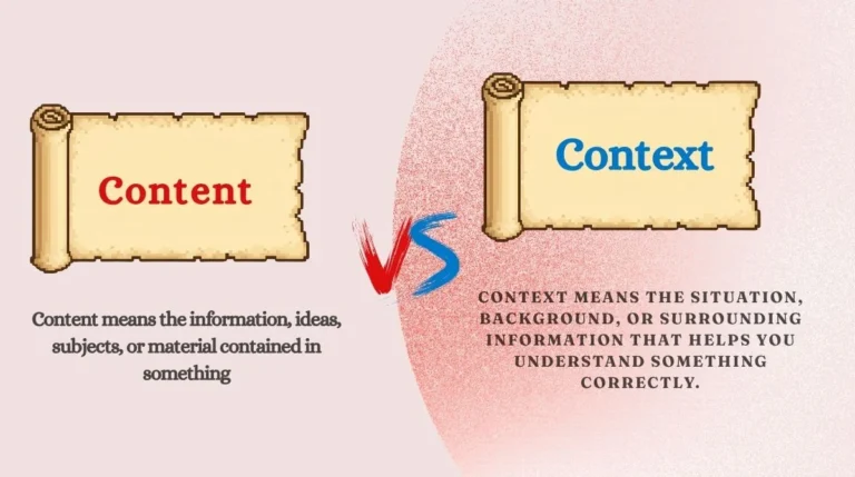Content vs Context