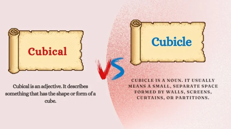 Cubical vs Cubicle