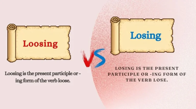 Loosing vs Losing