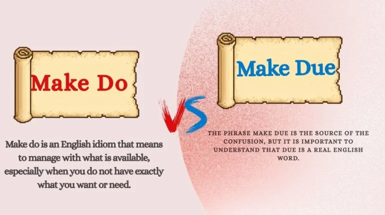 Make Due or Make Do