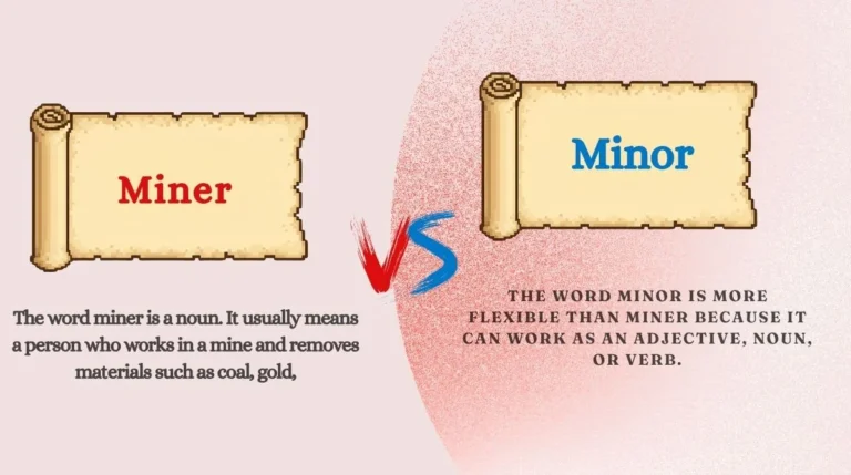 Miner vs Minor