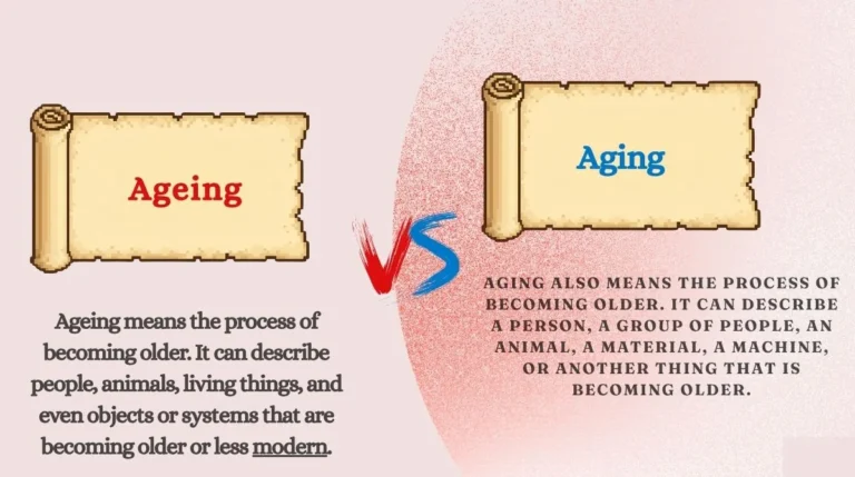 Ageing or Aging