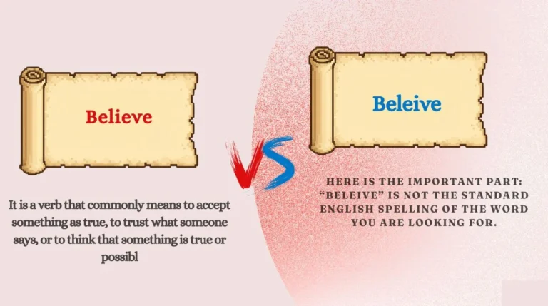Believe or Beleive