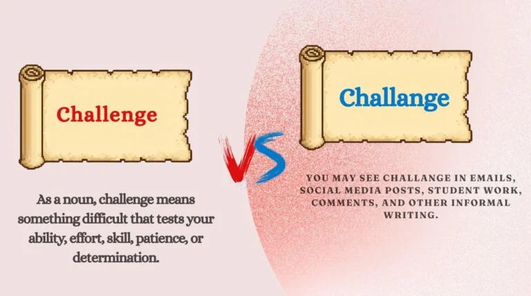 Challenge or Challange