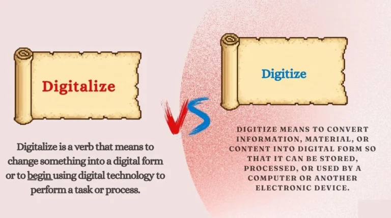 Digitalize or Digitize