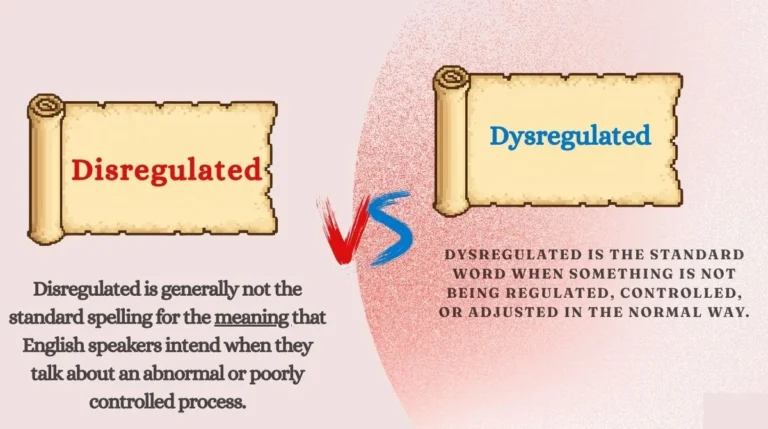 Disregulated or Dysregulated