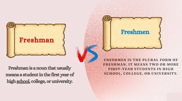 Freshman or Freshmen