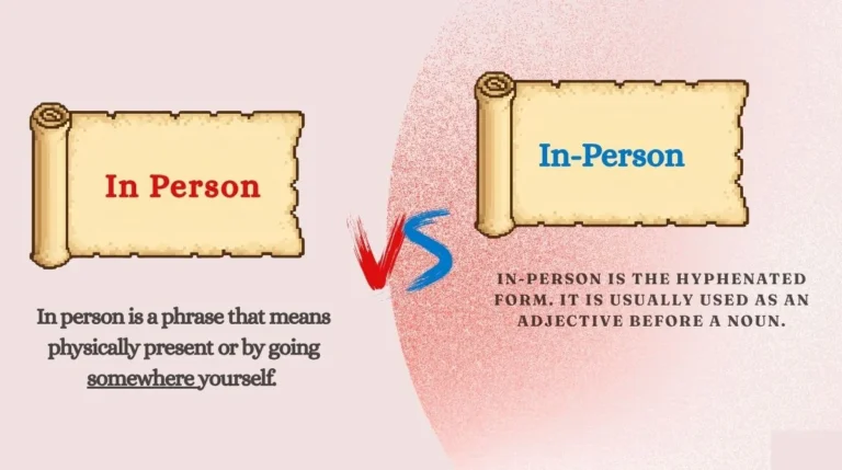 In Person vs In-Person