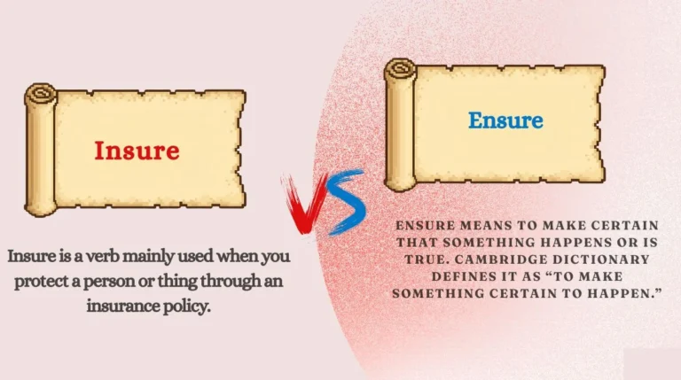 Insure or Ensure