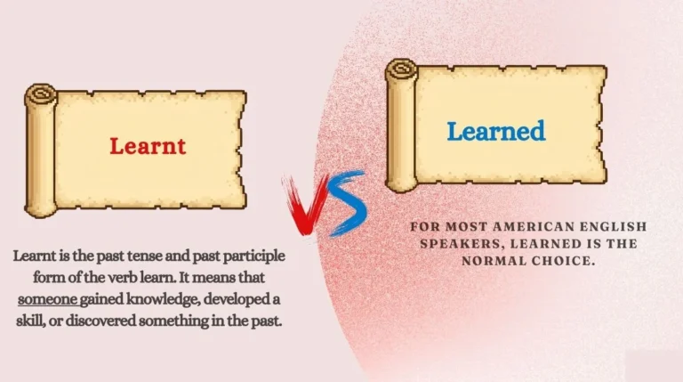 Learnt or Learned