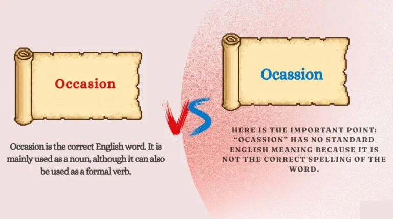 Occasion vs Ocassion