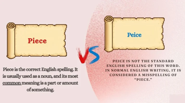 Piece vs Peice