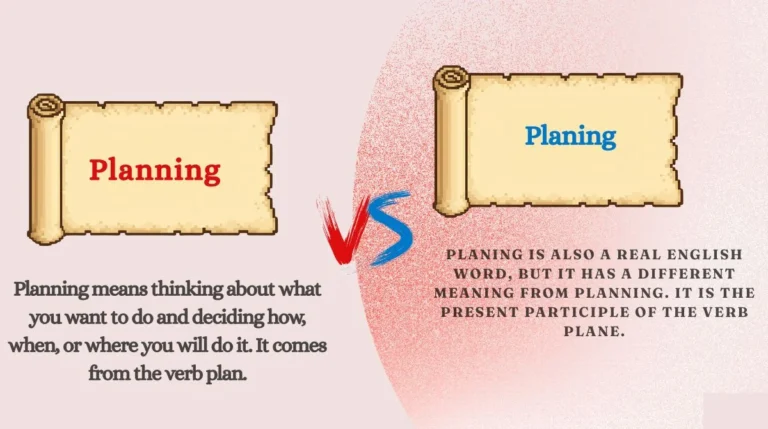 Planning or Planing