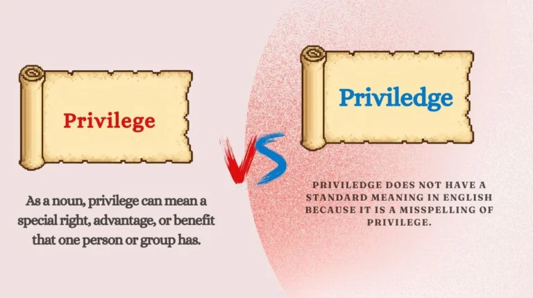 Privilege or Priviledge