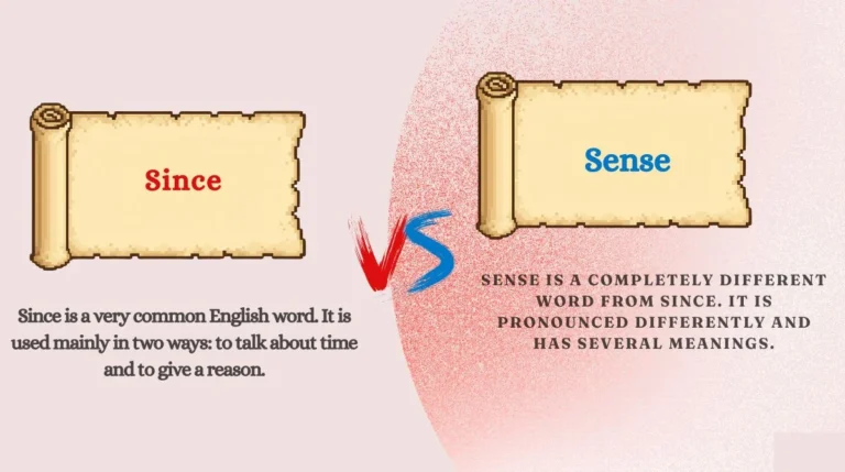 Since vs Sense