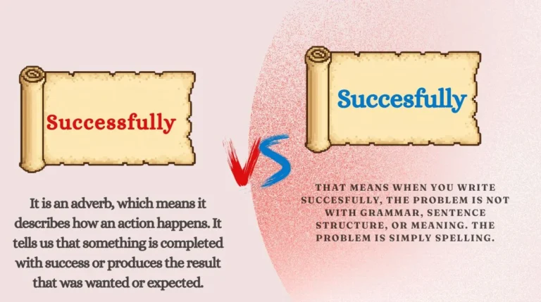 Successfully vs Succesfully