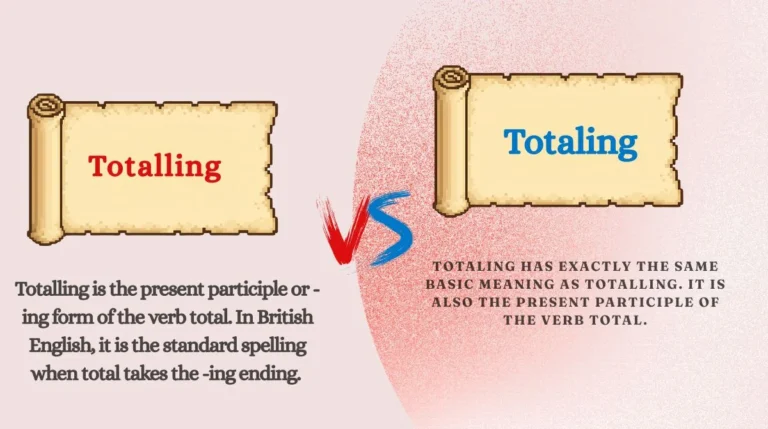 Totalling or Totaling