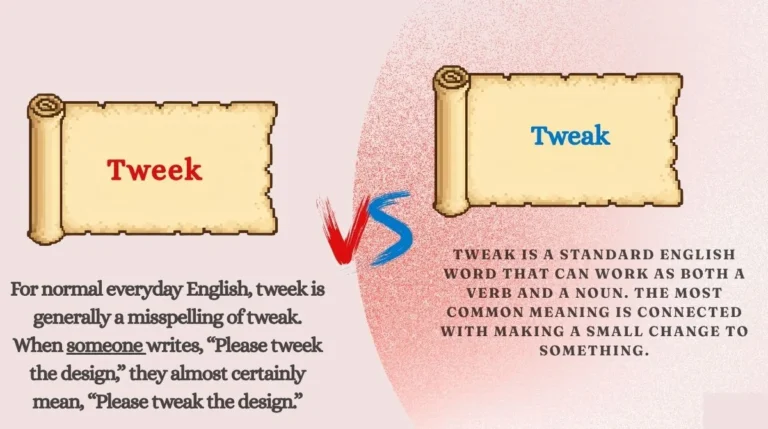 Tweek or Tweak
