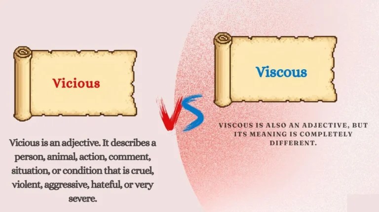Vicious vs Viscous
