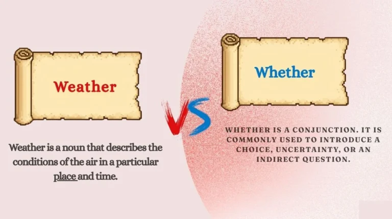 Weather or Whether