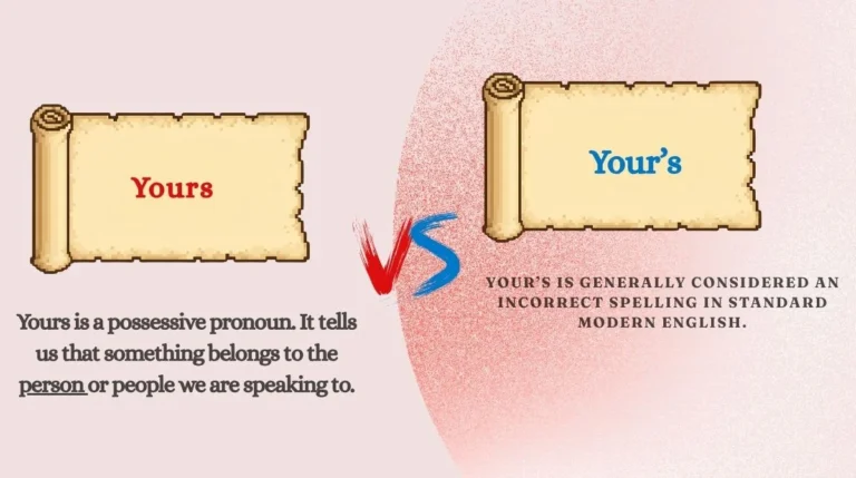Yours or Your’s