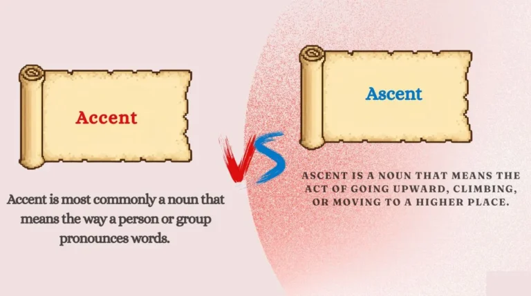 Accent vs Ascent vs Assent