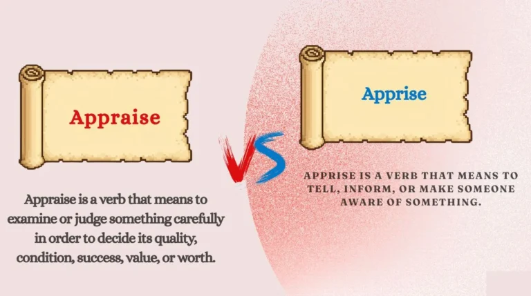 Appraise vs Apprise
