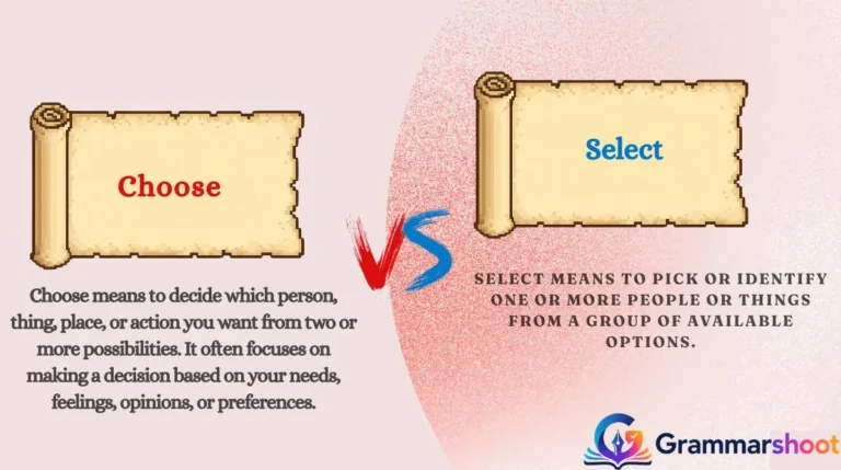 Choose vs Select