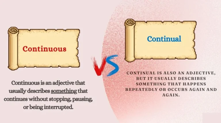 Continuous vs Continual