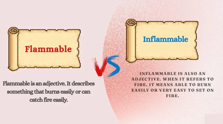 Flammable vs Inflammable