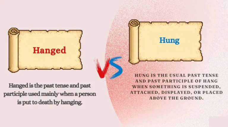Hanged vs Hung