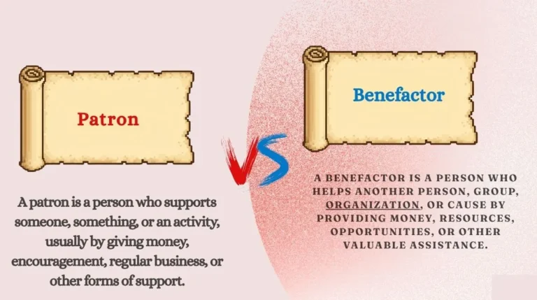 Patron vs Benefactor