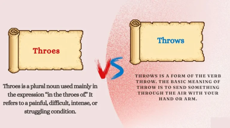 Throes vs Throws