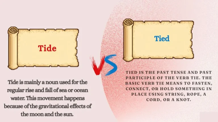 Tide vs Tied