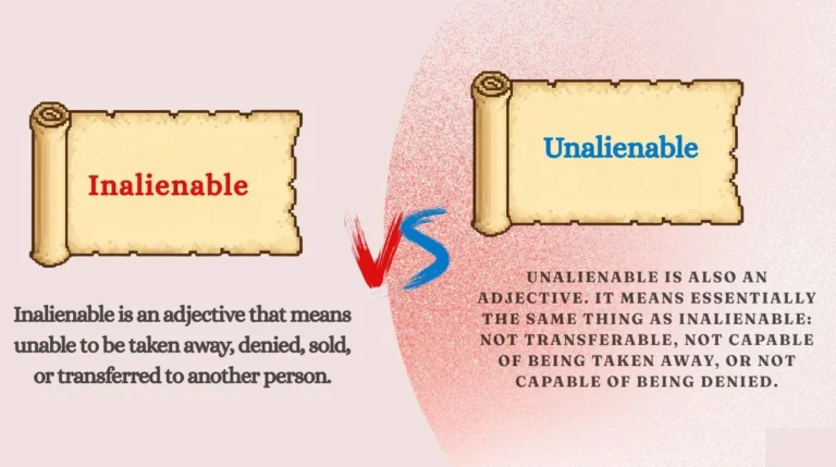 Unalienable vs Inalienable